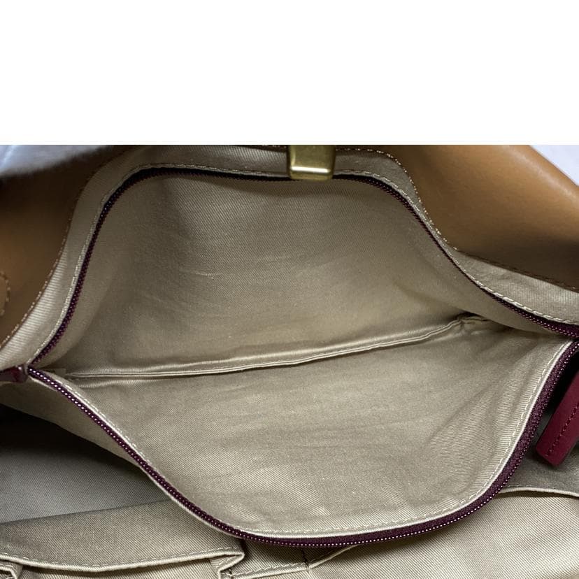 COACH Leather Turnlock Tote Bag 21237 J12** B Grade 52 8