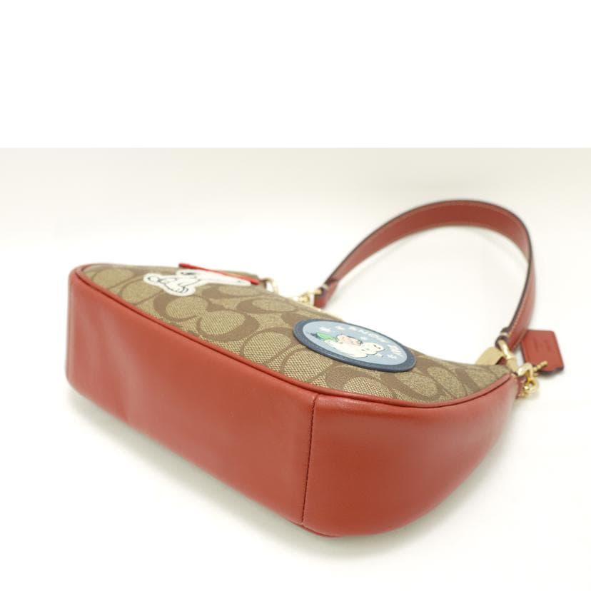 COACH Snoopy Collaboration Terry 2-way Shoulder Bag Brown CE848 H22** SA Rank 4