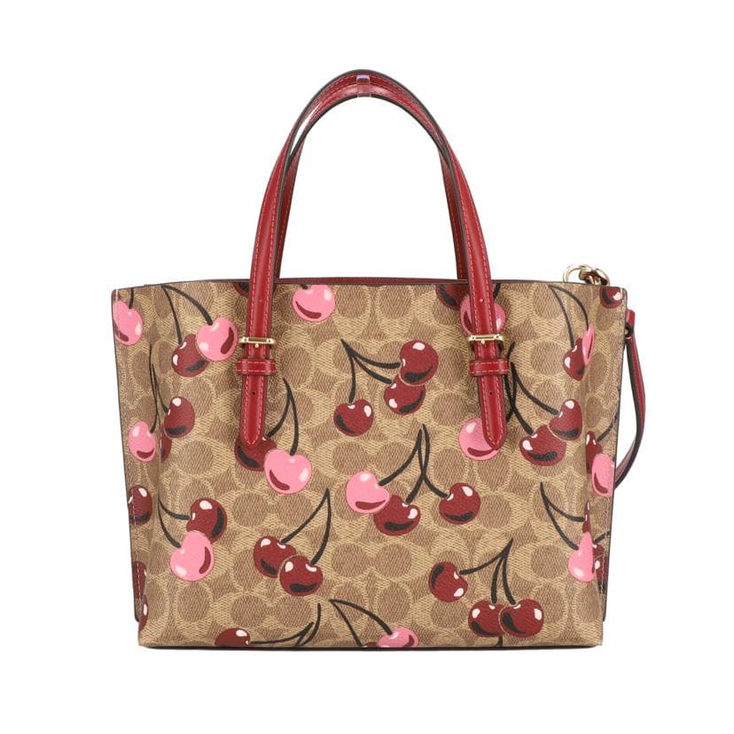 COACH Coach Mori Tote Bag 25 Signature Cherry Print CZ772 K24** A Rank 18Used 3