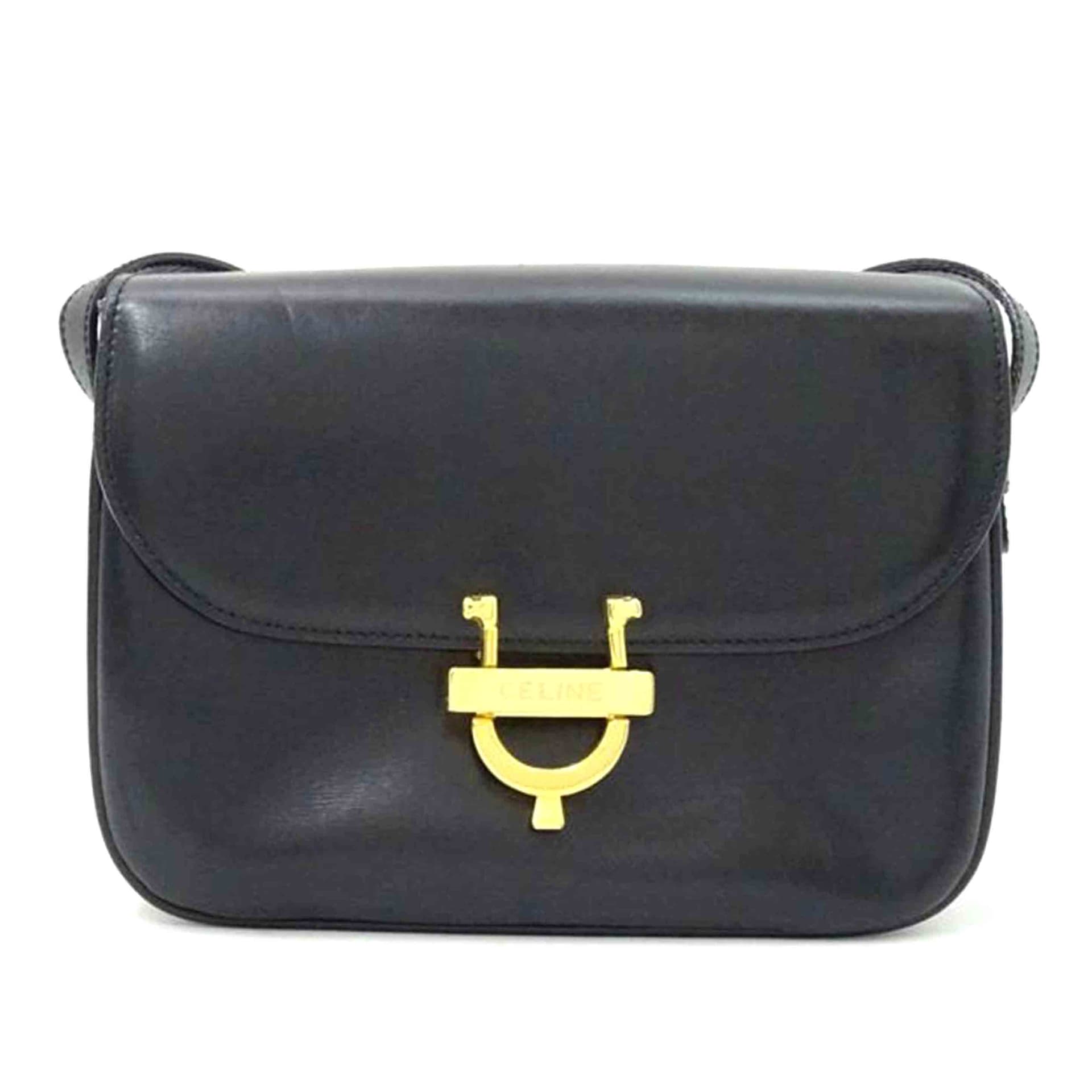 CELINE Celine Leather Shoulder Black F 0* B Grade 69 2