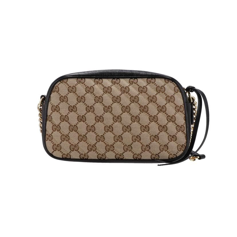 GUCCI GG Canvas x Leather Small Camera Bag 447632 486*** A Rank 91 [Used] 447632 3