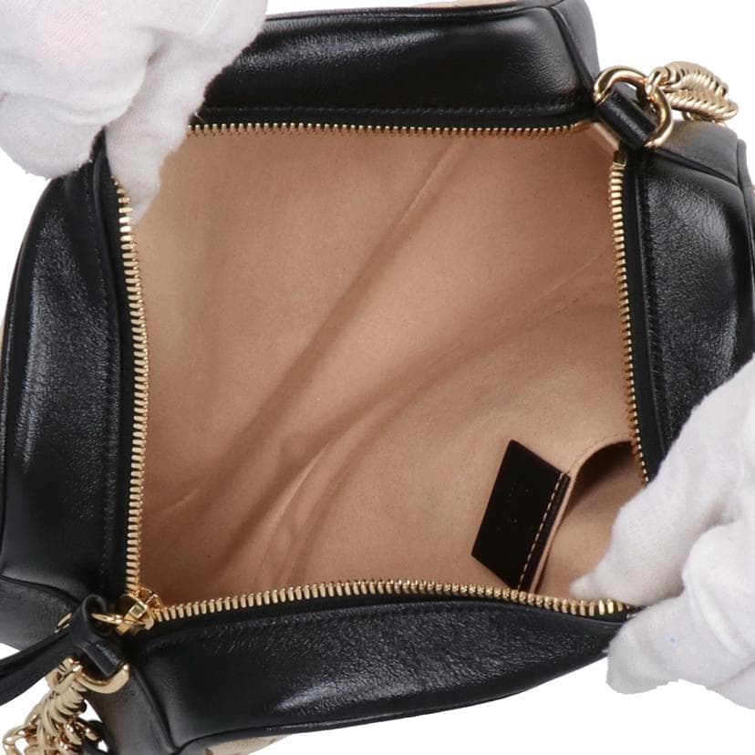 GUCCI GG Canvas x Leather Small Camera Bag 447632 486*** A Rank 91 [Used] 447632 6