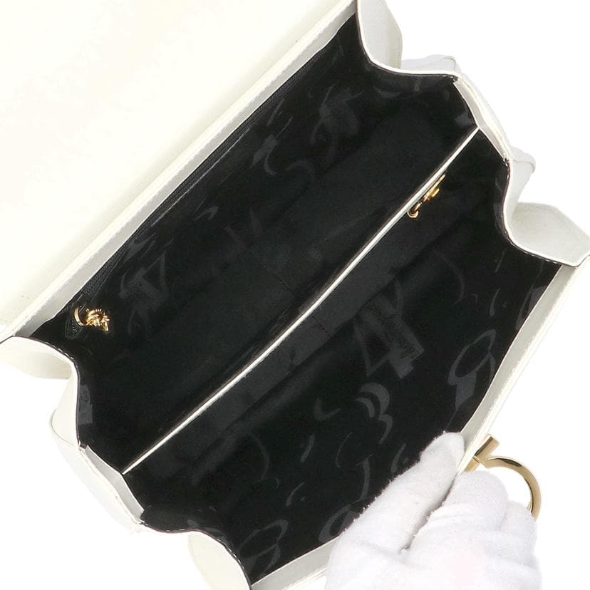 Ferragamo Gancini 2WAY Handbag AK4192 AB Rank 91 [Used] AK4192 6