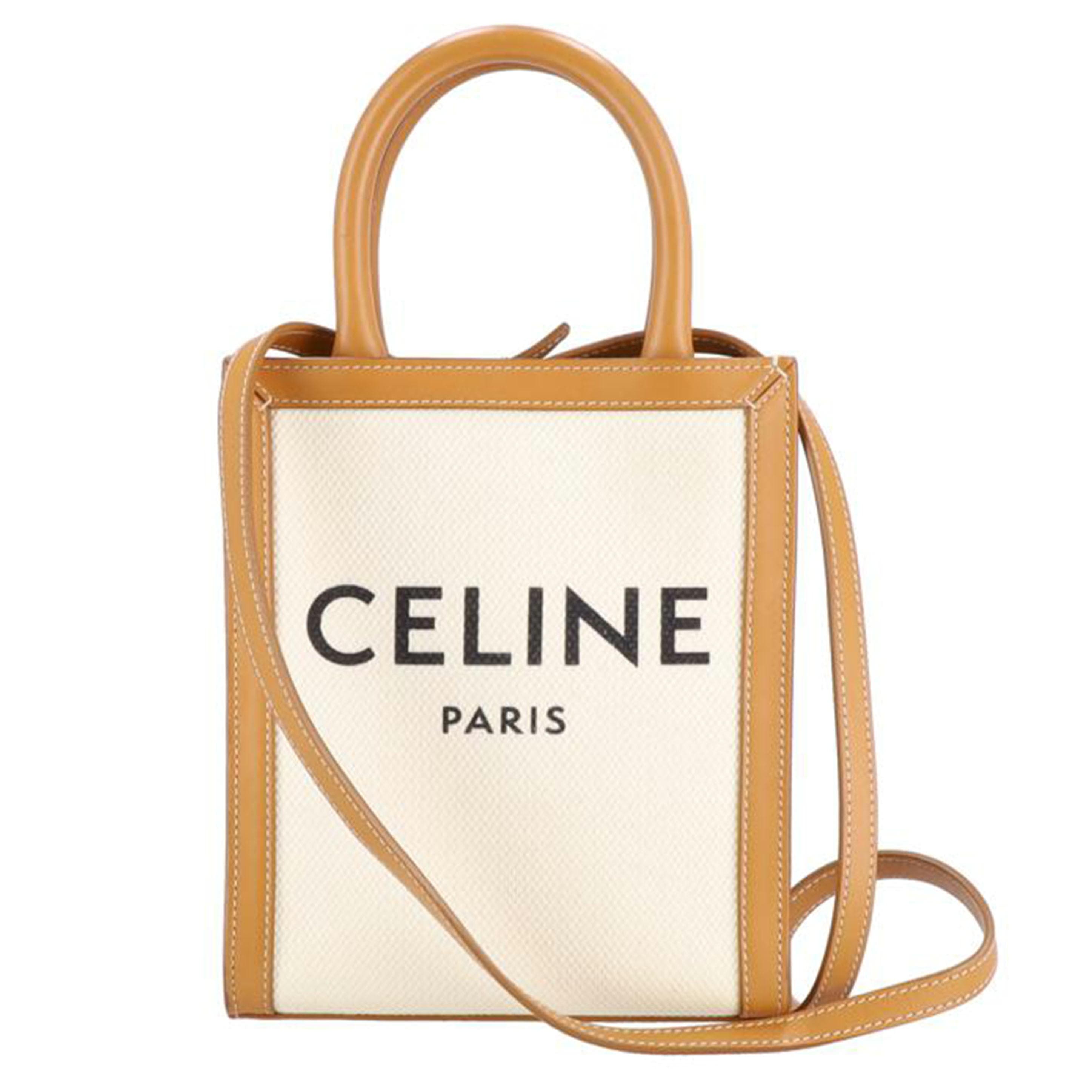 CELINE Vertical Cabas Mini 2WAY Bag S-S****** A Rank 91Used S-S****** 2