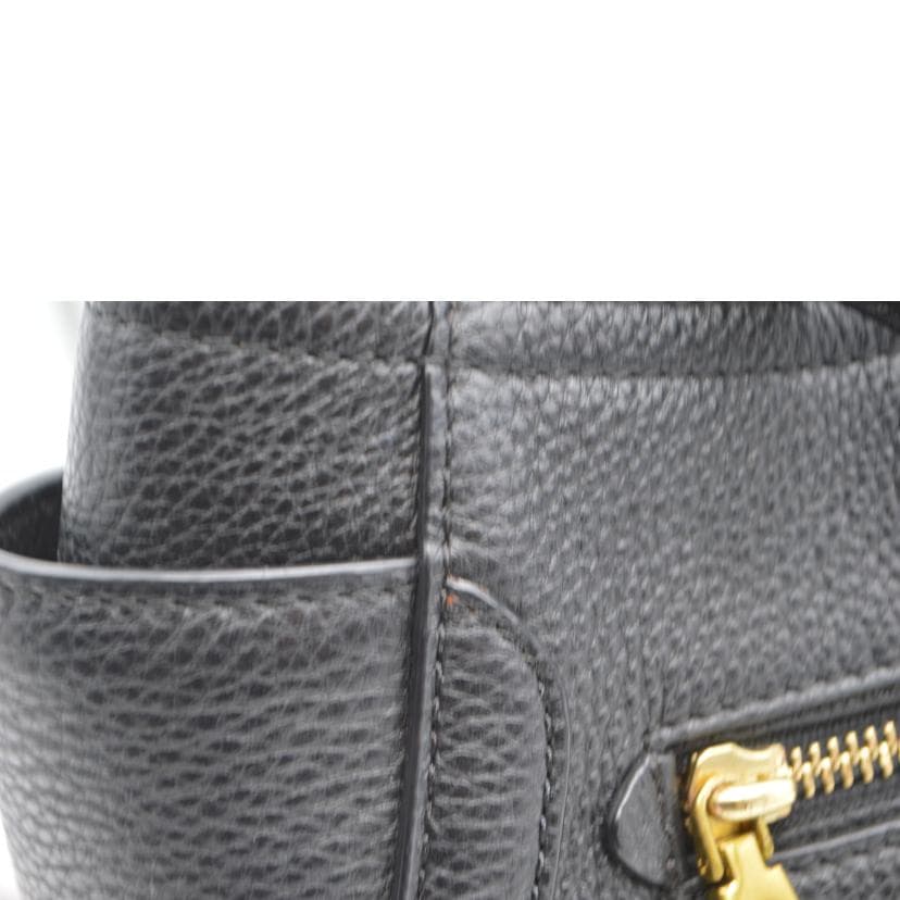 TORY BURCH Francis Pebble Leather Noir AB Rank 89 [Used] 12