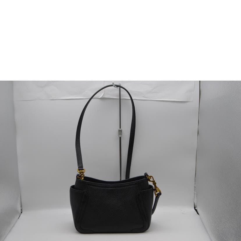 TORY BURCH Francis Pebble Leather Noir AB Rank 89 [Used] 3