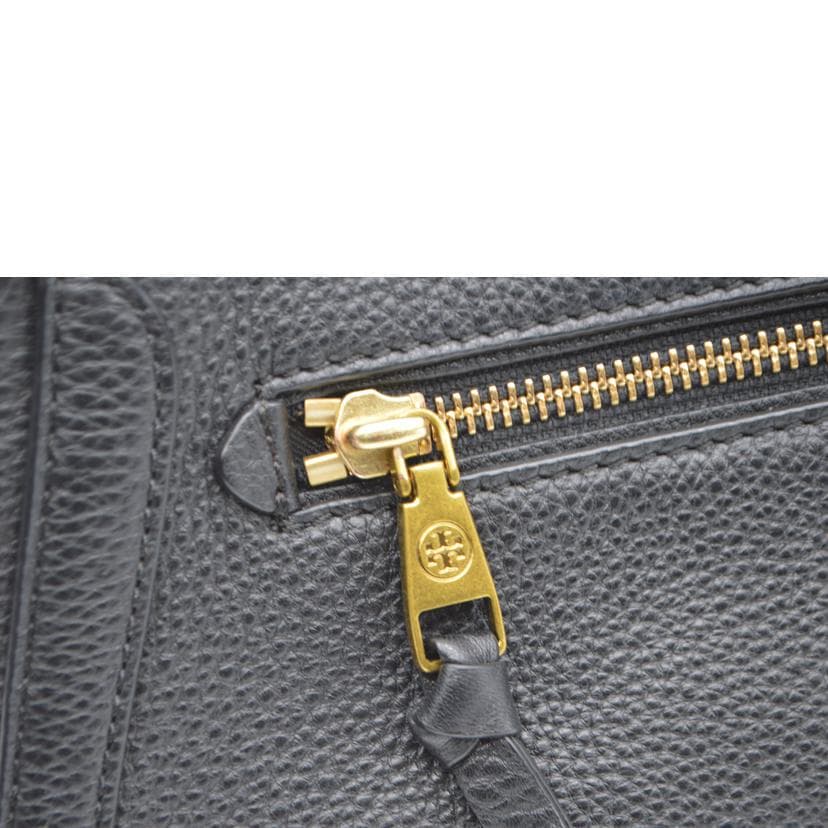 TORY BURCH Francis Pebble Leather Noir AB Rank 89 [Used] 8