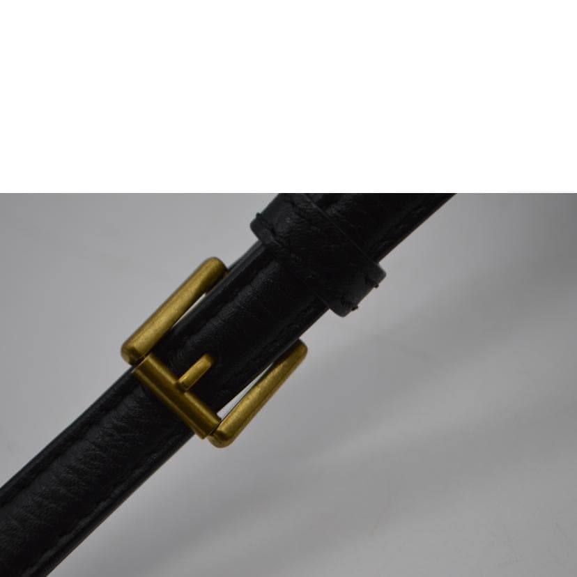 TORY BURCH Francis Pebble Leather Noir AB Rank 89 [Used] 10