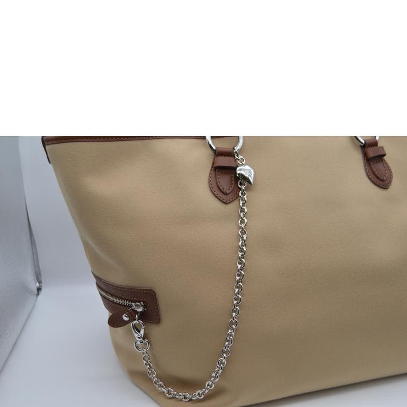 BURBERRY Horse Logo Canvas Leather Tote Beige ZAE07-204-40 Rank A 89 [Used] 6