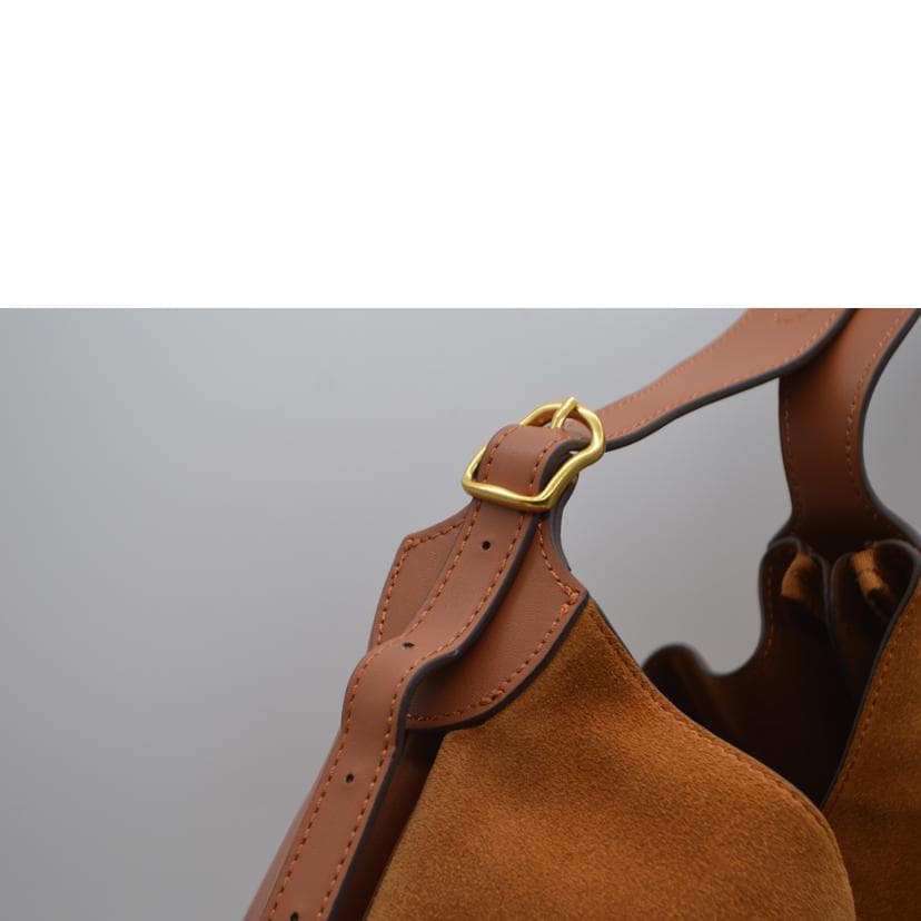 RALPH LAUREN Polo ID Suede Medium Shoulder Bag AB Rank 89 [Used] 7