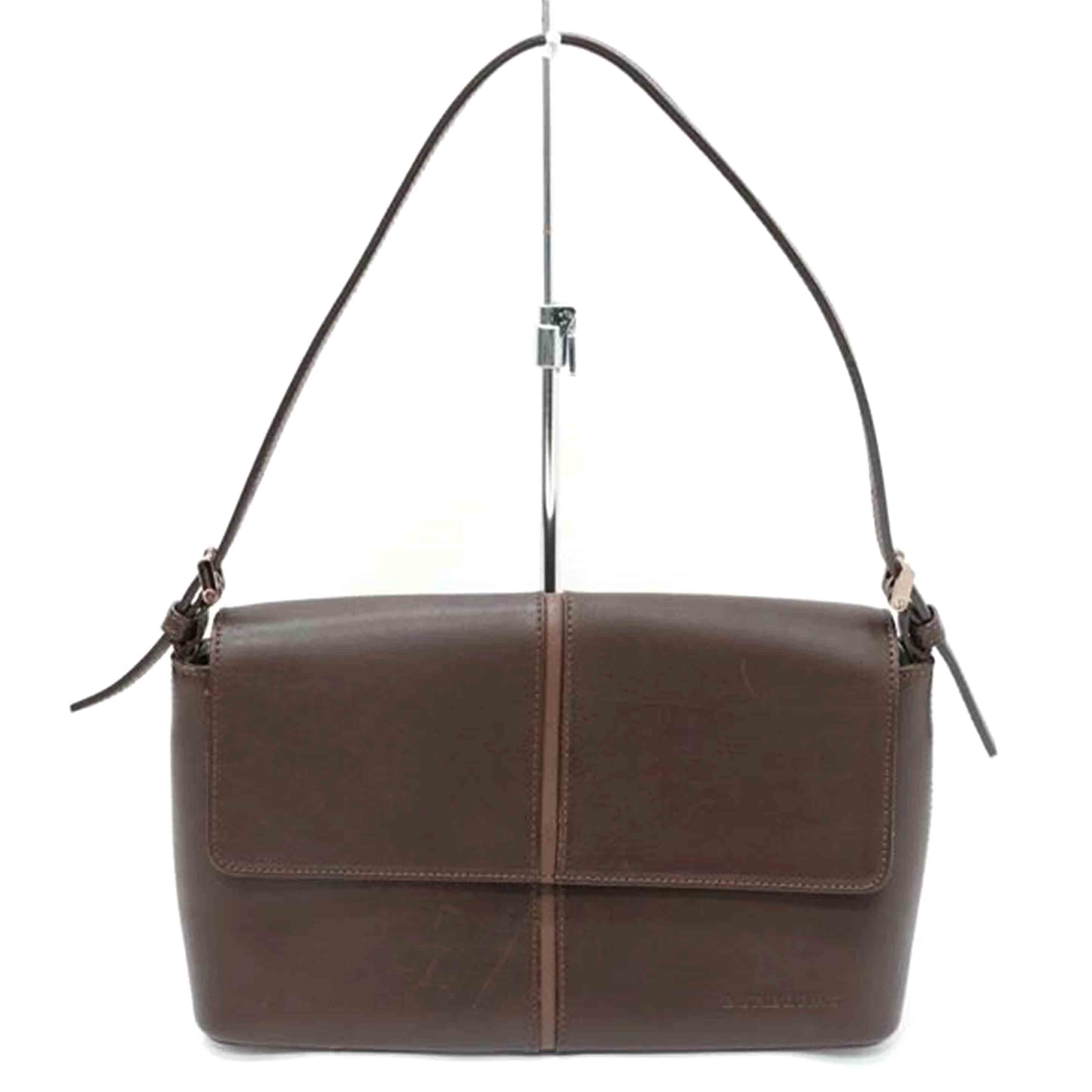 BURBERRY Leather One Shoulder Bag Rank B 88 [Used] 2