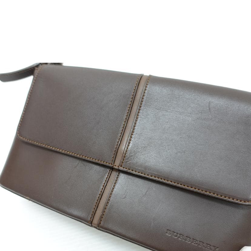 BURBERRY Leather One Shoulder Bag Rank B 88 [Used] 7