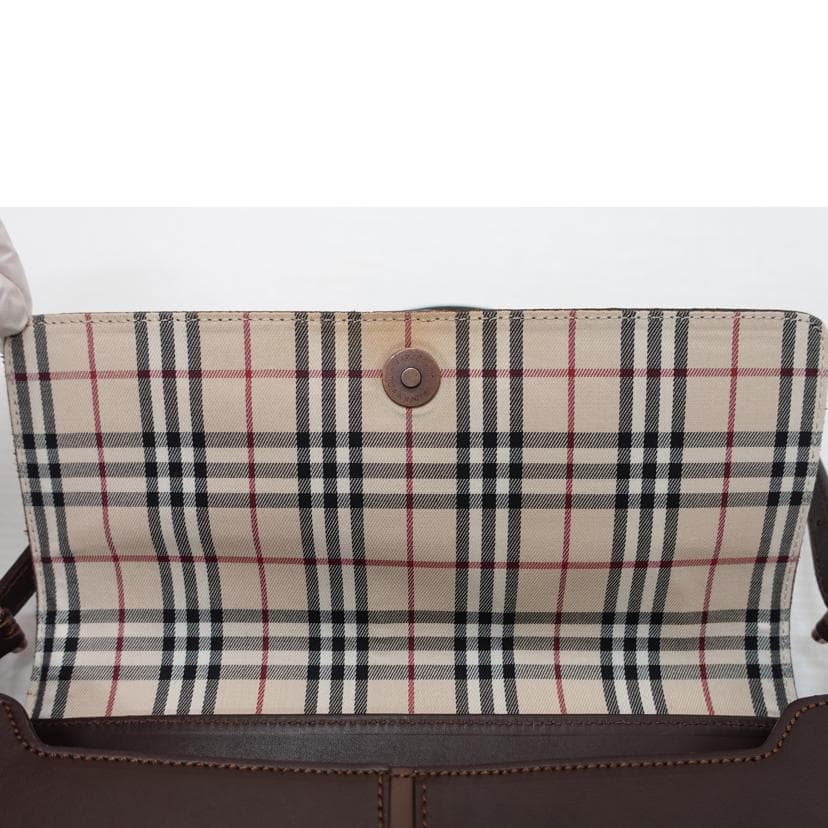 BURBERRY Leather One Shoulder Bag Rank B 88 [Used] 9