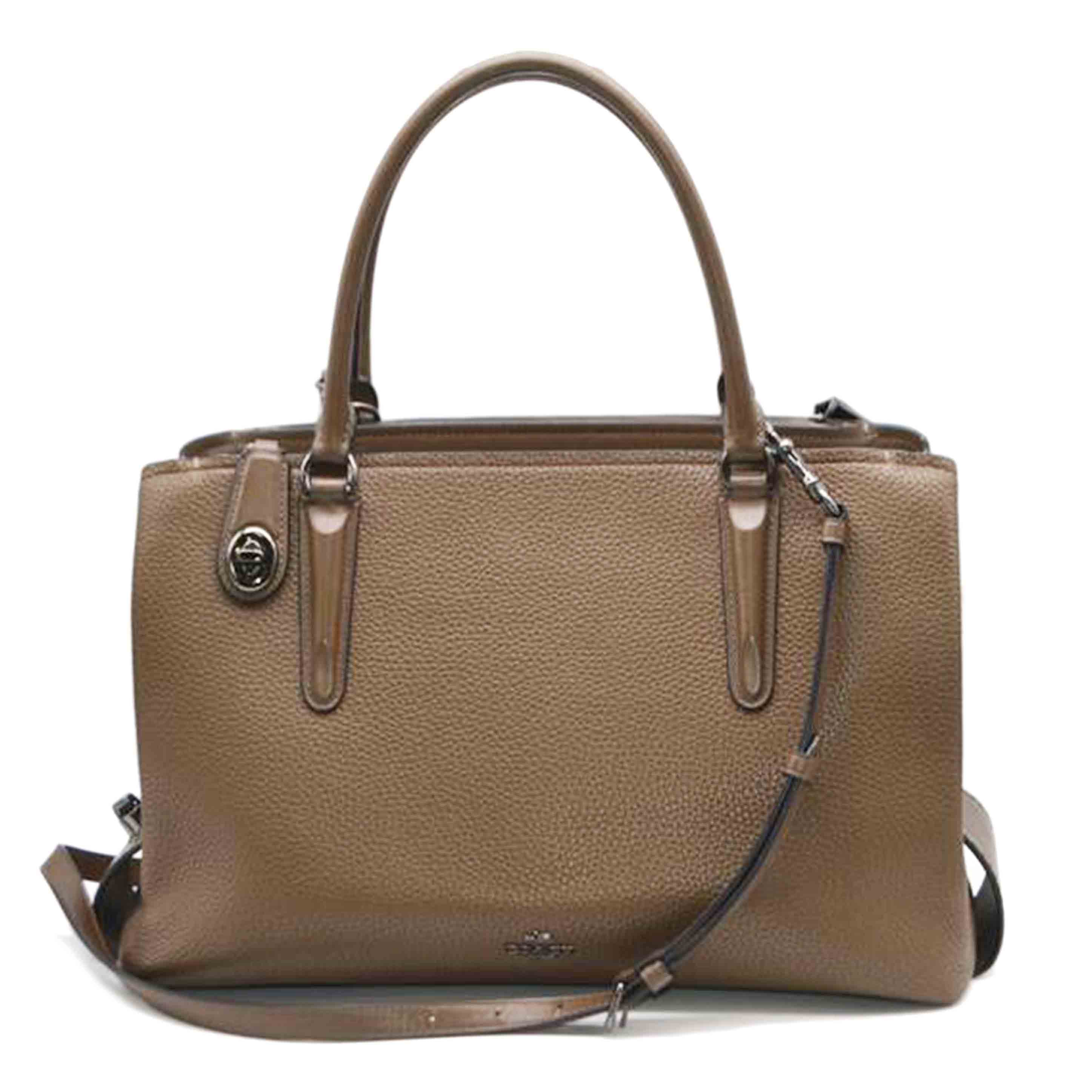 COACH Brooklyn 34 Grain Leather Brown 57276 K16** AB Rank 89 [Used] 57276 2