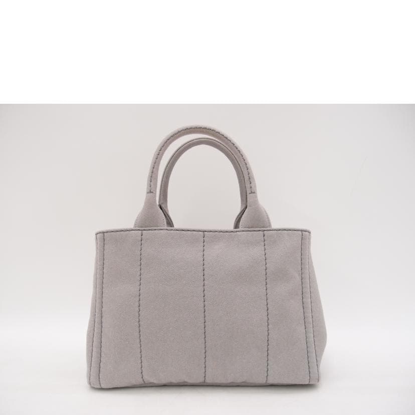PRADA Canapa 2-Way Tote Gray 180 Grade A 69 [Used] 180 3