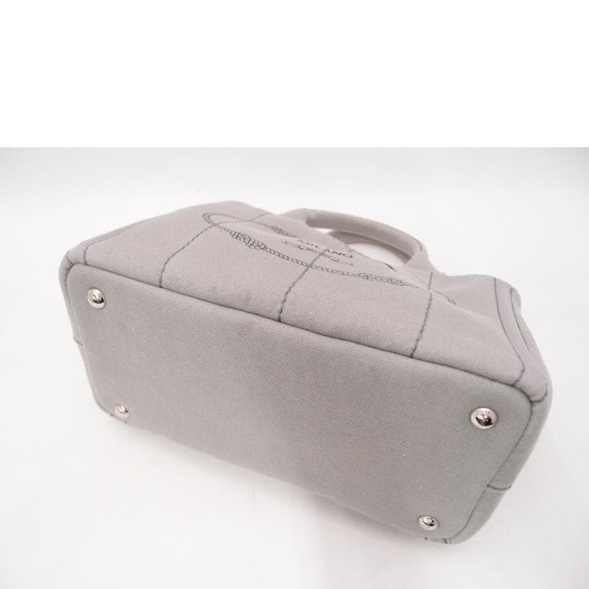 PRADA Canapa 2-Way Tote Gray 180 Grade A 69 [Used] 180 4