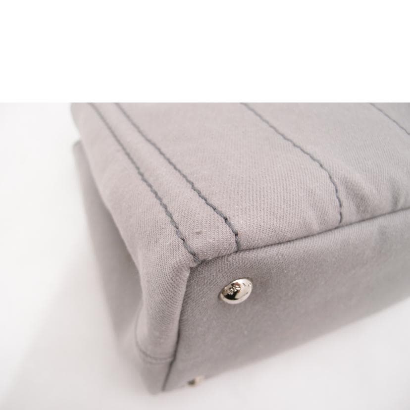 PRADA Canapa 2-Way Tote Gray 180 Grade A 69 [Used] 180 8