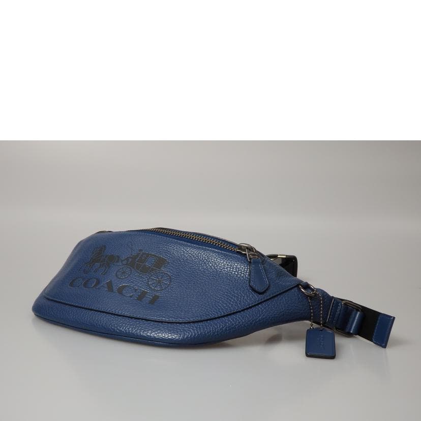 COACH Waist Bag Blue C4137 B21** AB Rank 76 [Used] C4137 4