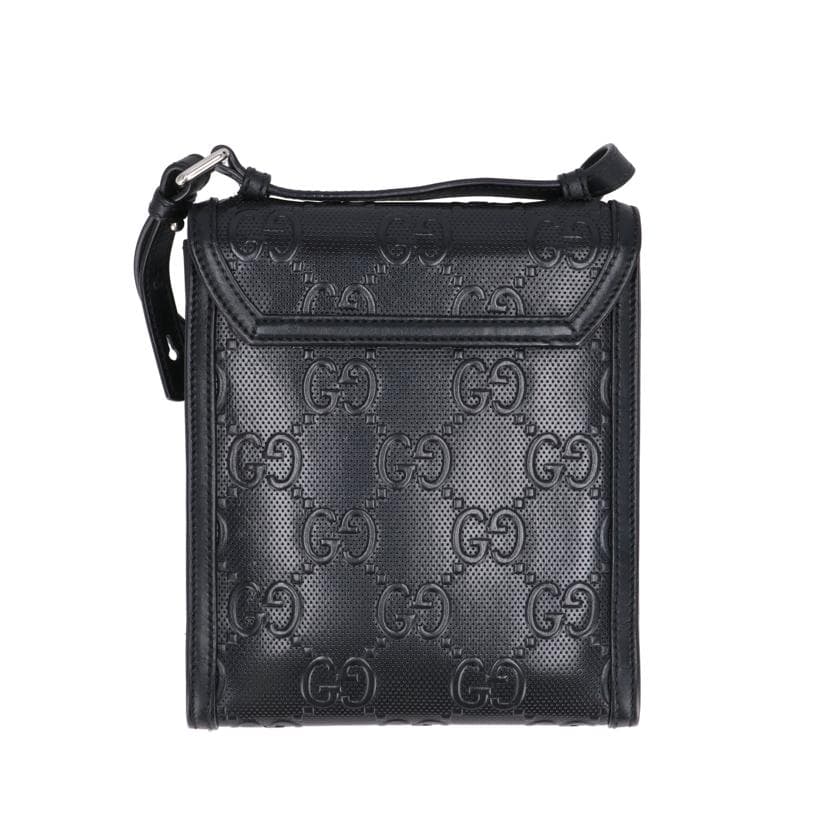 GUCCI GG Embossed Messenger Bag Black 625782 498*** AB Rank 18Used 625782 3