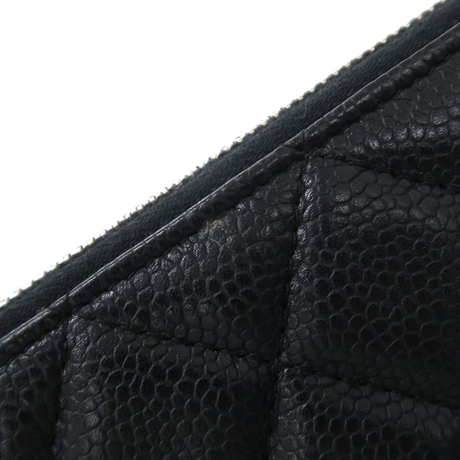 Caviar Matelassé Clutch Bag 9