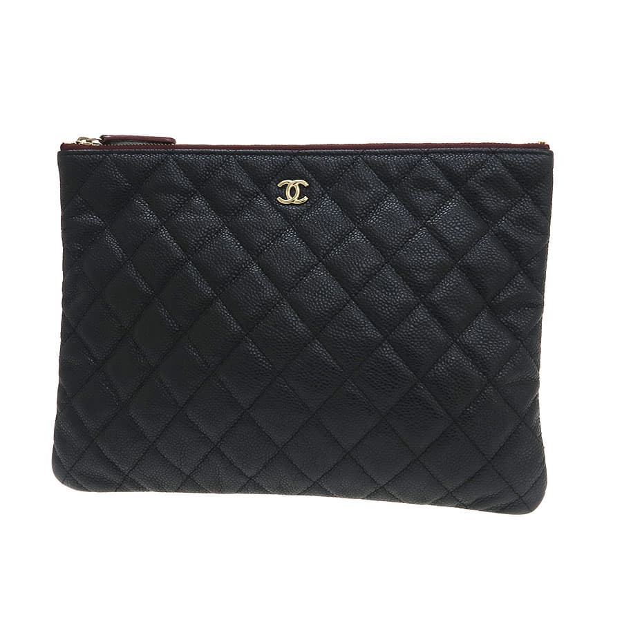 Caviar Matelassé Clutch