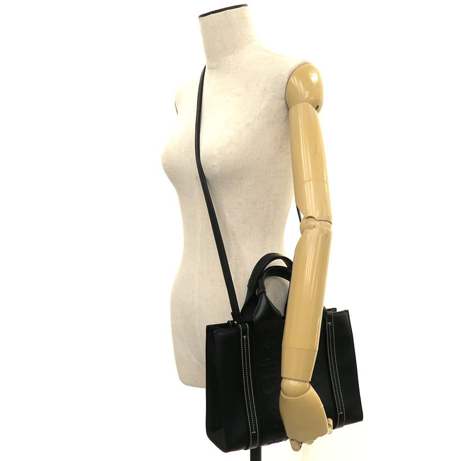 WOODY Small Tote Bag / Leather 9