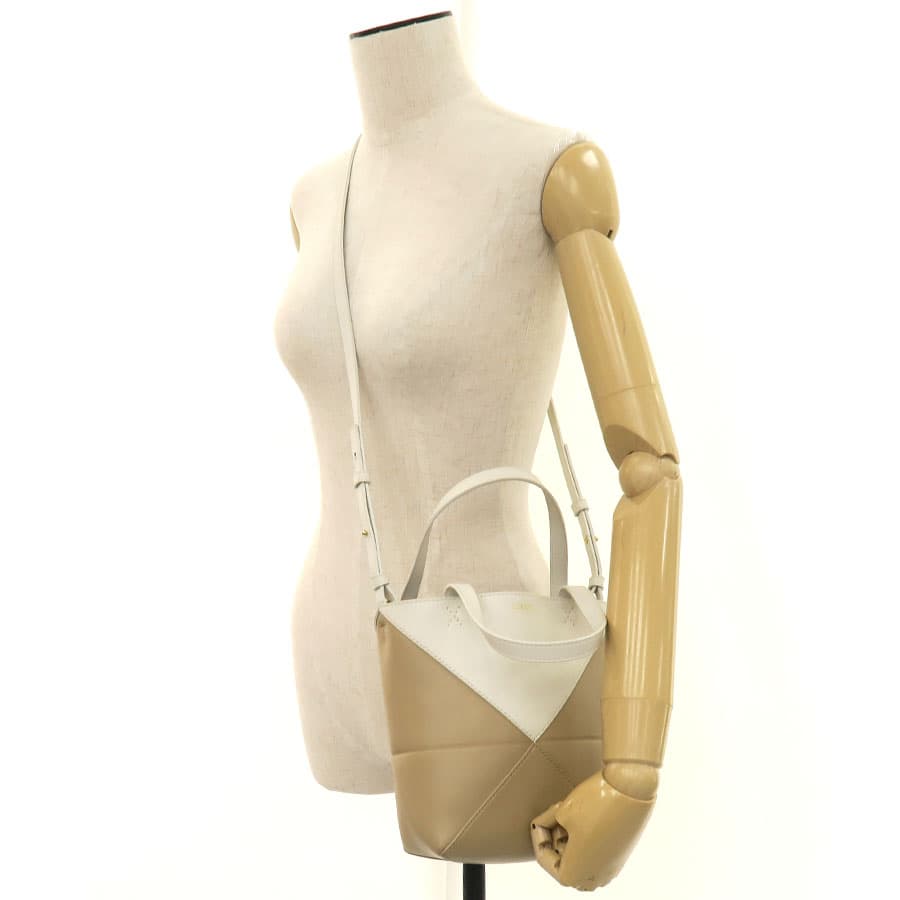 Puzzle Fold Tote Mini (Shiny Calf) A657 9