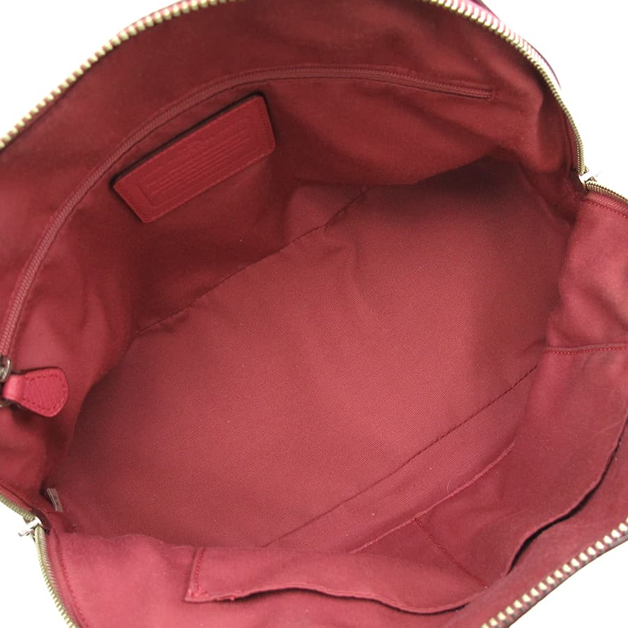 Cross Grain Leather Coral Domed Satchel F33909 2