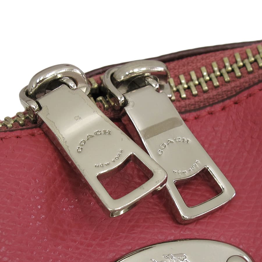 Cross Grain Leather Coral Domed Satchel F33909 5