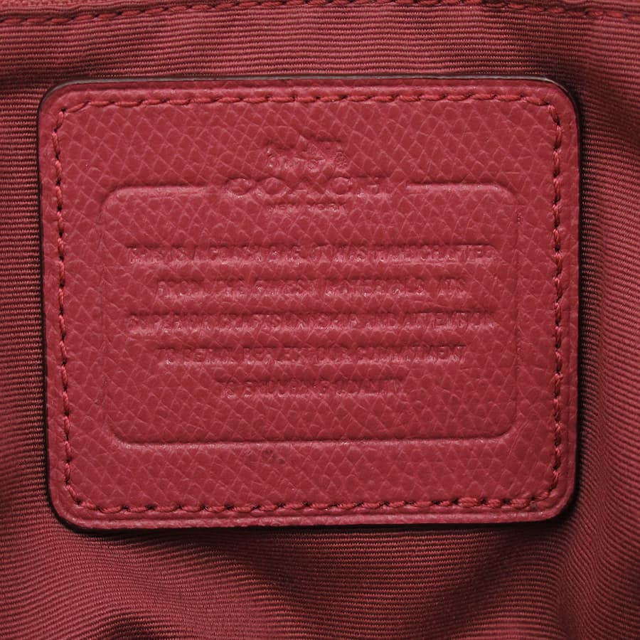 Cross Grain Leather Coral Domed Satchel F33909 7