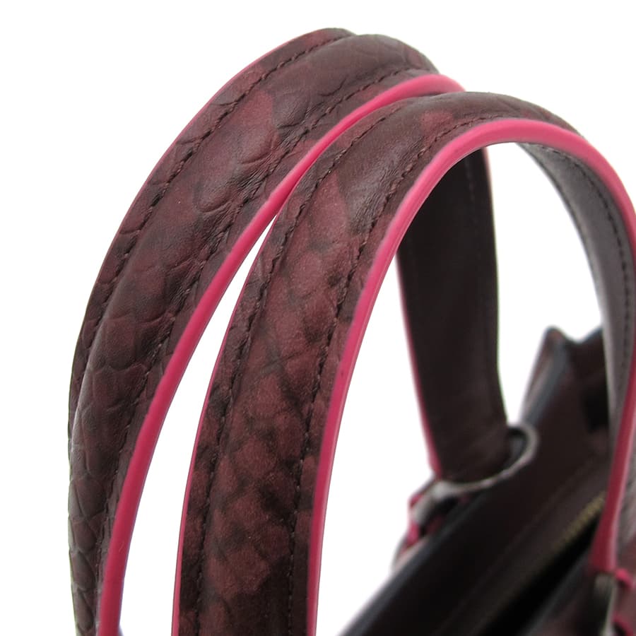 Exotic Trim Leather Crossbody F20894 3