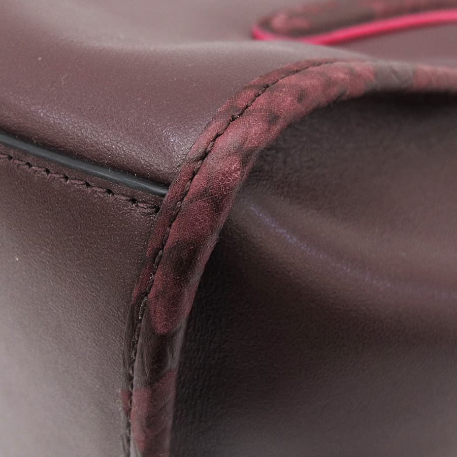 Exotic Trim Leather Crossbody F20894 4