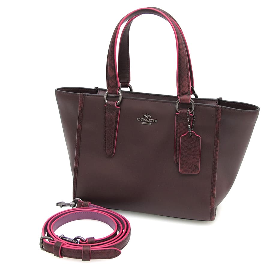 Exotic Trim Leather Crossbody F20894
