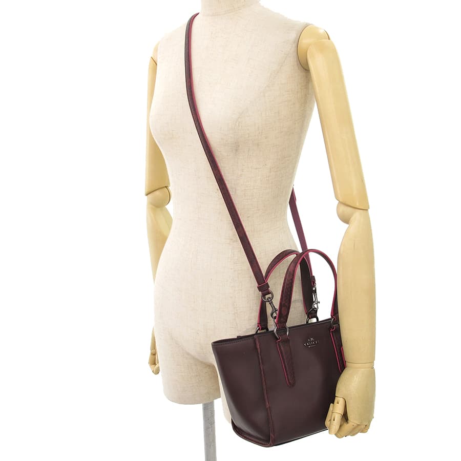 Exotic Trim Leather Crossbody F20894 9