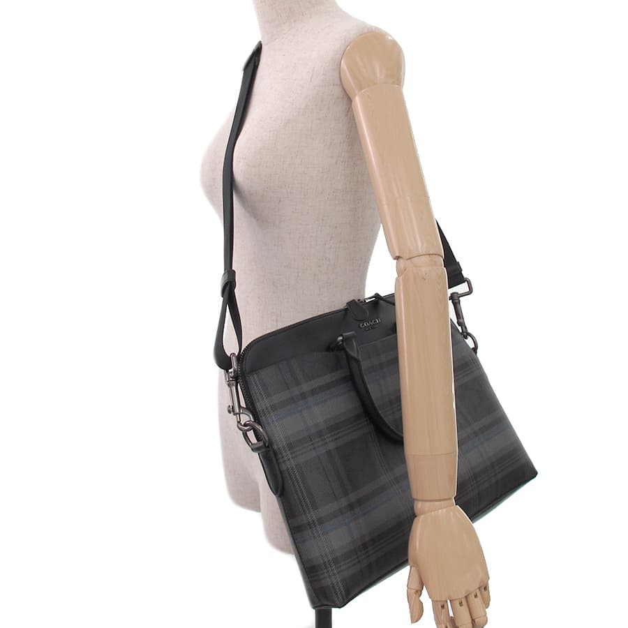 Check Print Signature Slim Brief Bag F83000 9